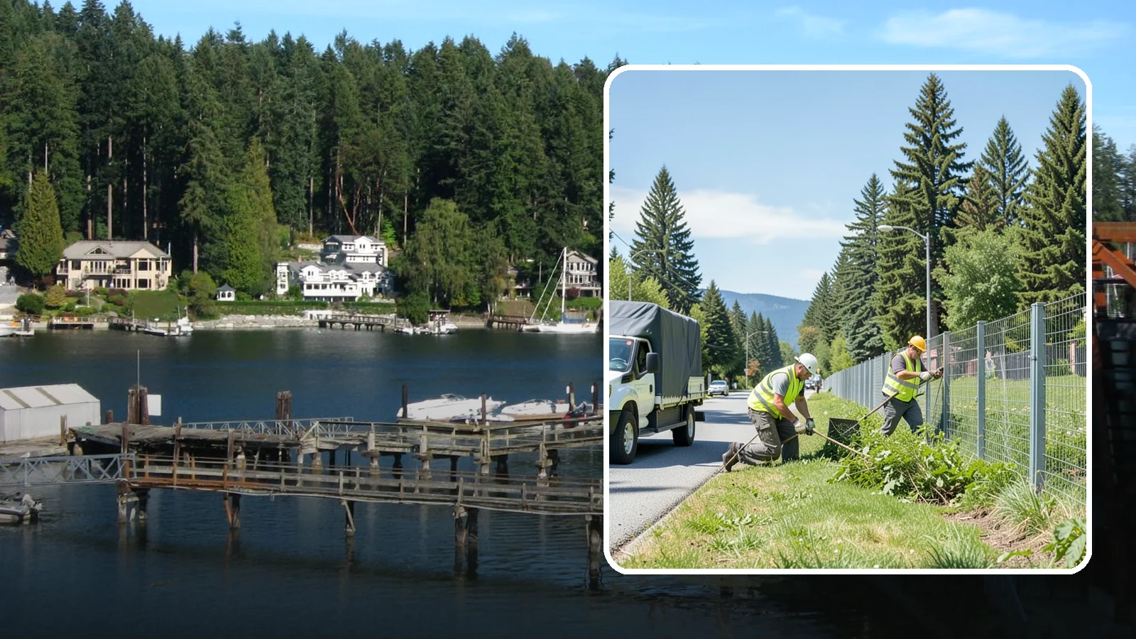 Fence Line Maintenance in Gig Harbor, Pierce County, WA - Fence line clearing that keeps municipal boundary and right-of-way fencing accessible, functional, and free of vegetative load.