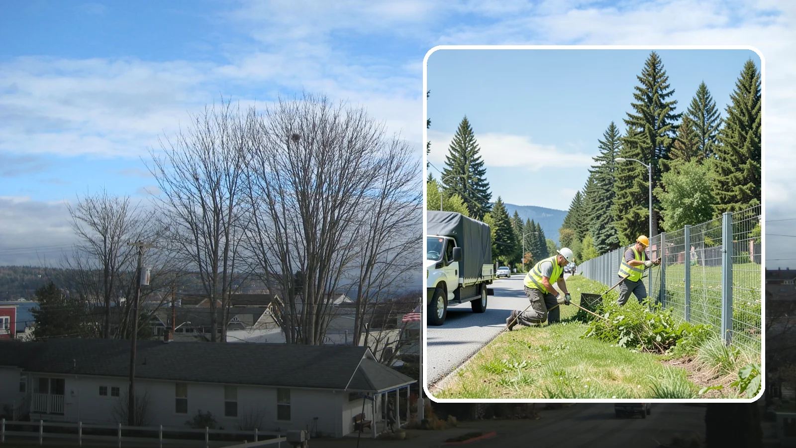 Fence Line Maintenance in Langley, Island County, WA - Fence line clearing that keeps municipal boundary and right-of-way fencing accessible, functional, and free of vegetative load.