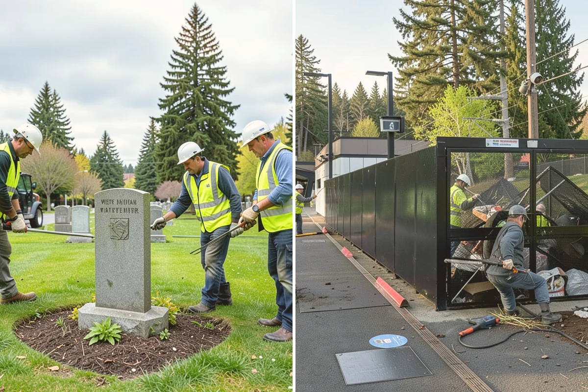 Fence Line Maintenance in Newcastle, King County, WA - Walk the fence line to log length, gates, and damage points