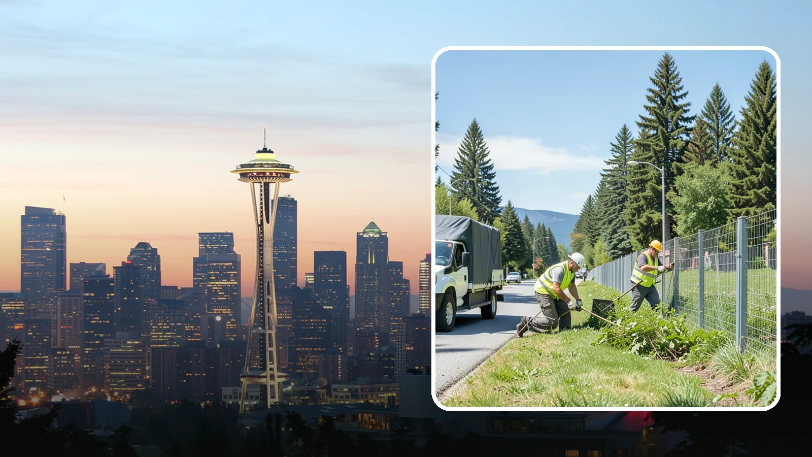 Fence Line Maintenance in Seattle, King County, WA - Fence line clearing that keeps municipal boundary and right-of-way fencing accessible, functional, and free of vegetative load.