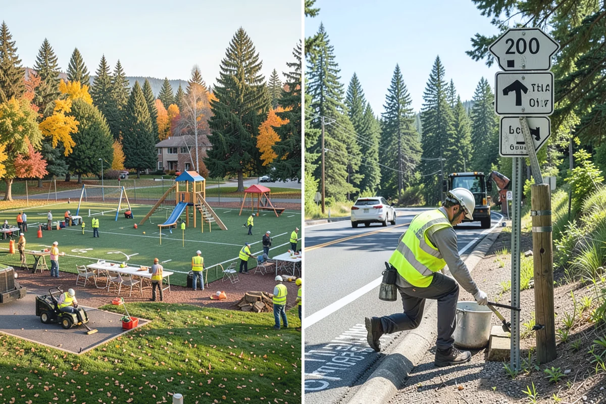 Fence Line Maintenance in South Prairie, Pierce County, WA - Walk the fence line to log length, gates, and damage points