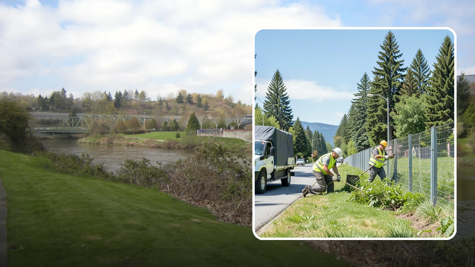 Fence Line Maintenance in Tukwila, King County, WA - Fence line clearing that keeps municipal boundary and right-of-way fencing accessible, functional, and free of vegetative load.