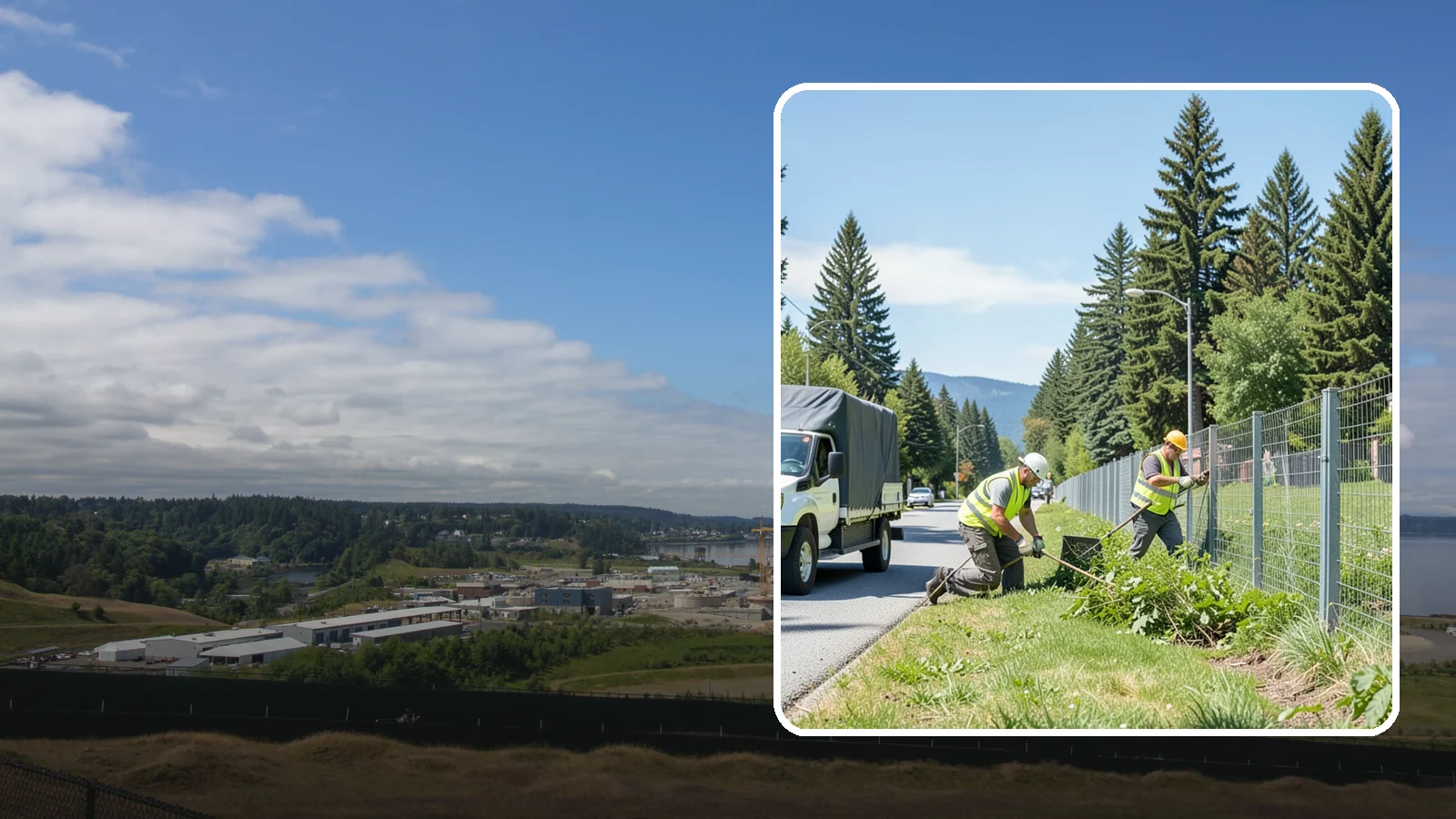 Fence Line Maintenance in University Place, Pierce County, WA - Fence line clearing that keeps municipal boundary and right-of-way fencing accessible, functional, and free of vegetative load.