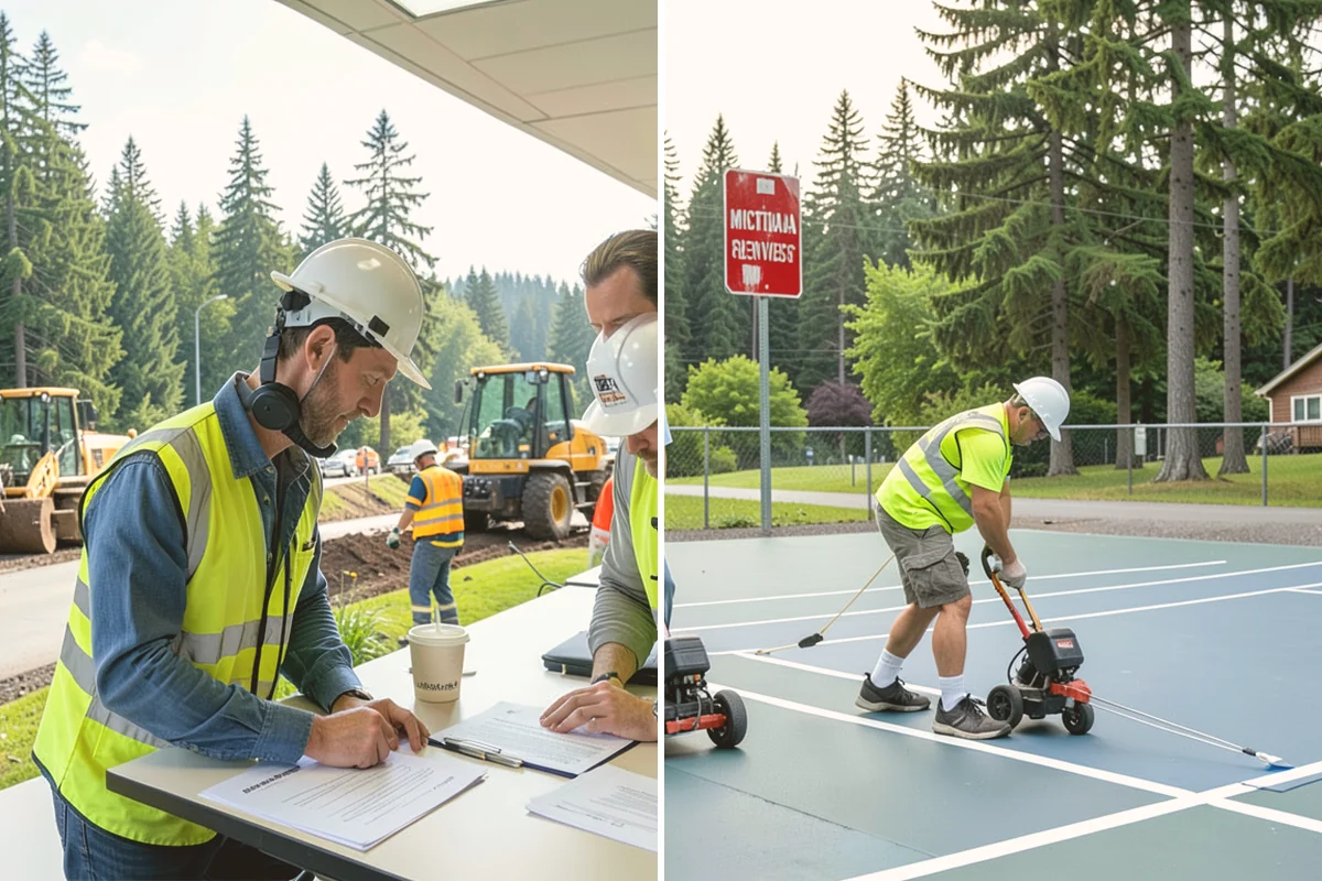Fence Repairs in Bellevue, King County, WA - Inspect the damage and identify materials and failure cause