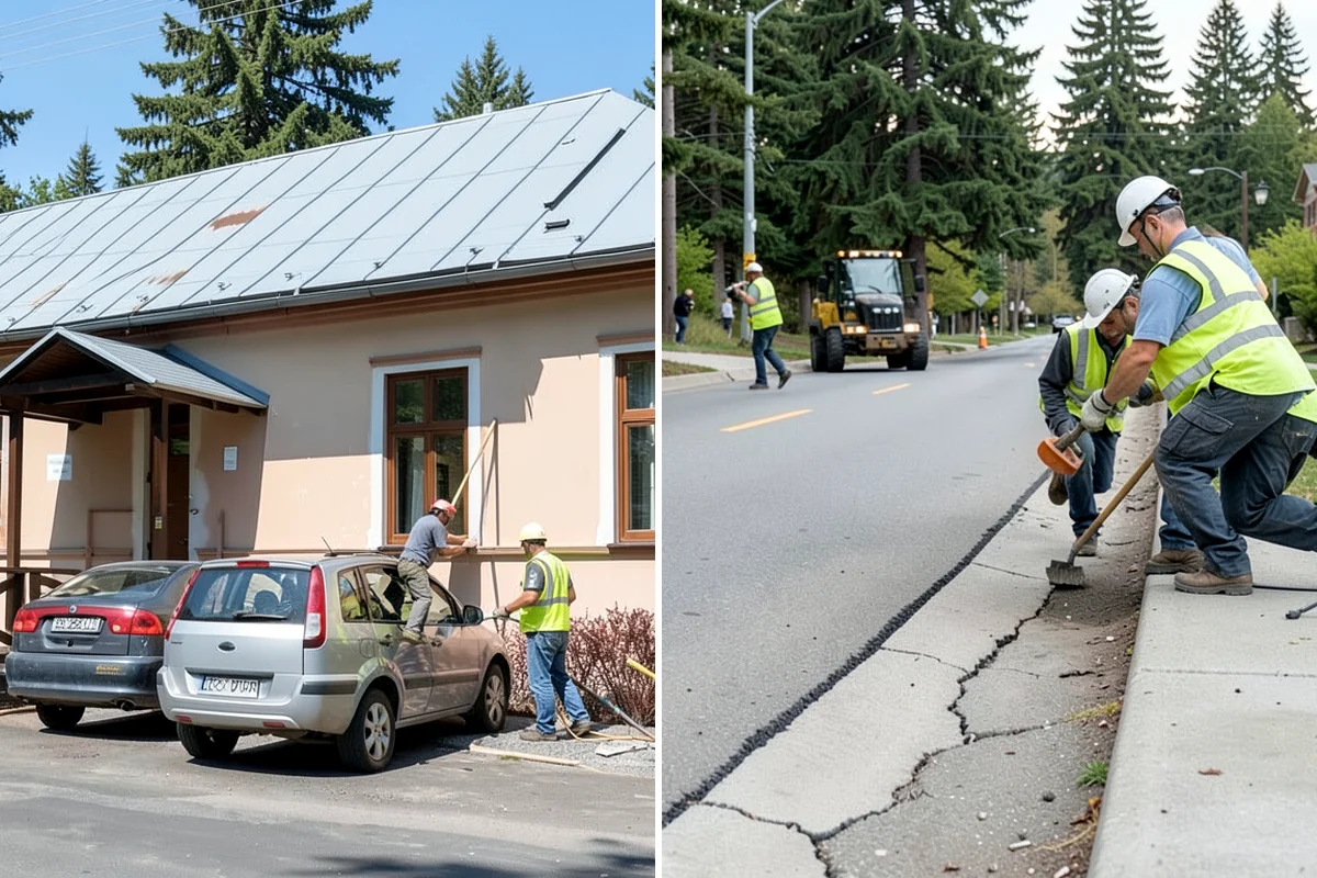 Fence Repairs in Lyman, Skagit County, WA - Inspect the damage and identify materials and failure cause