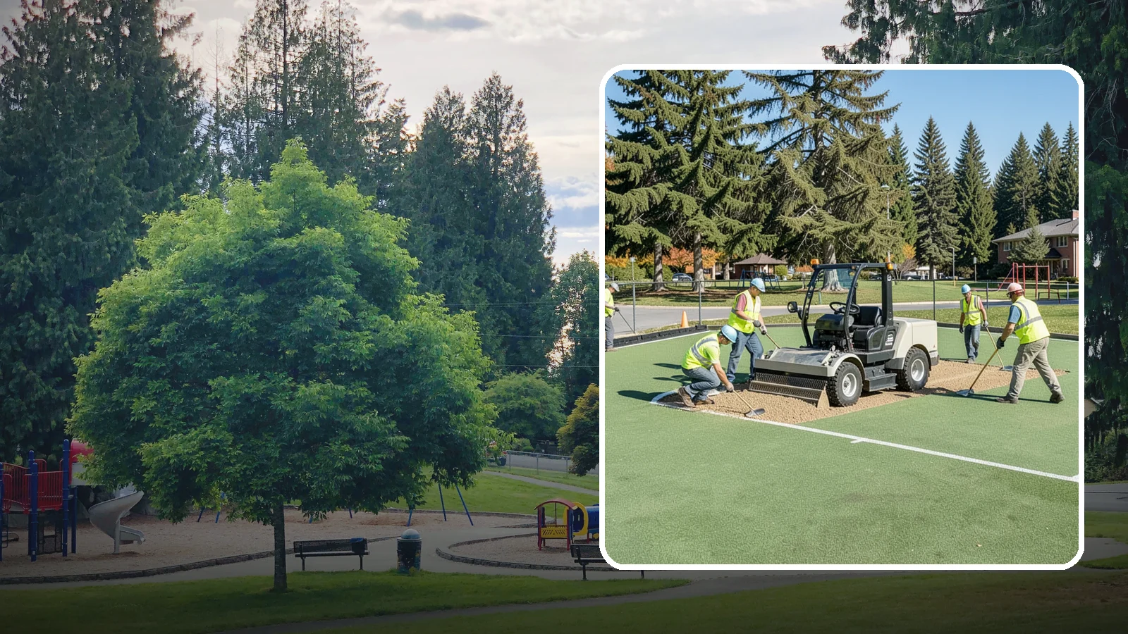 Field Laser Grading in Bonney Lake, Pierce County, WA - Precision laser grading that reestablishes engineered slopes for positive drainage and level play.