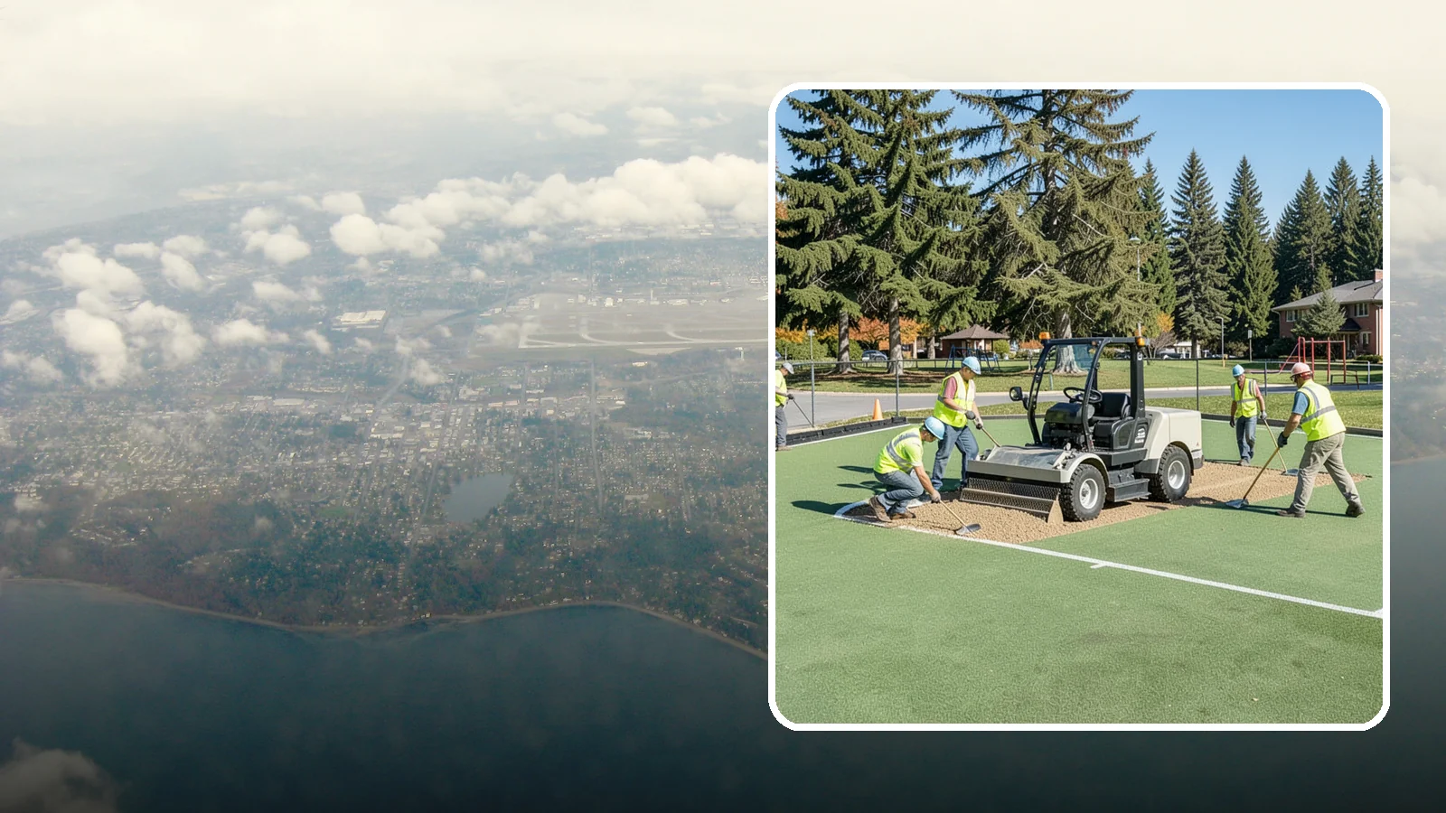 Field Laser Grading in Burien, King County, WA - Precision laser grading that reestablishes engineered slopes for positive drainage and level play.