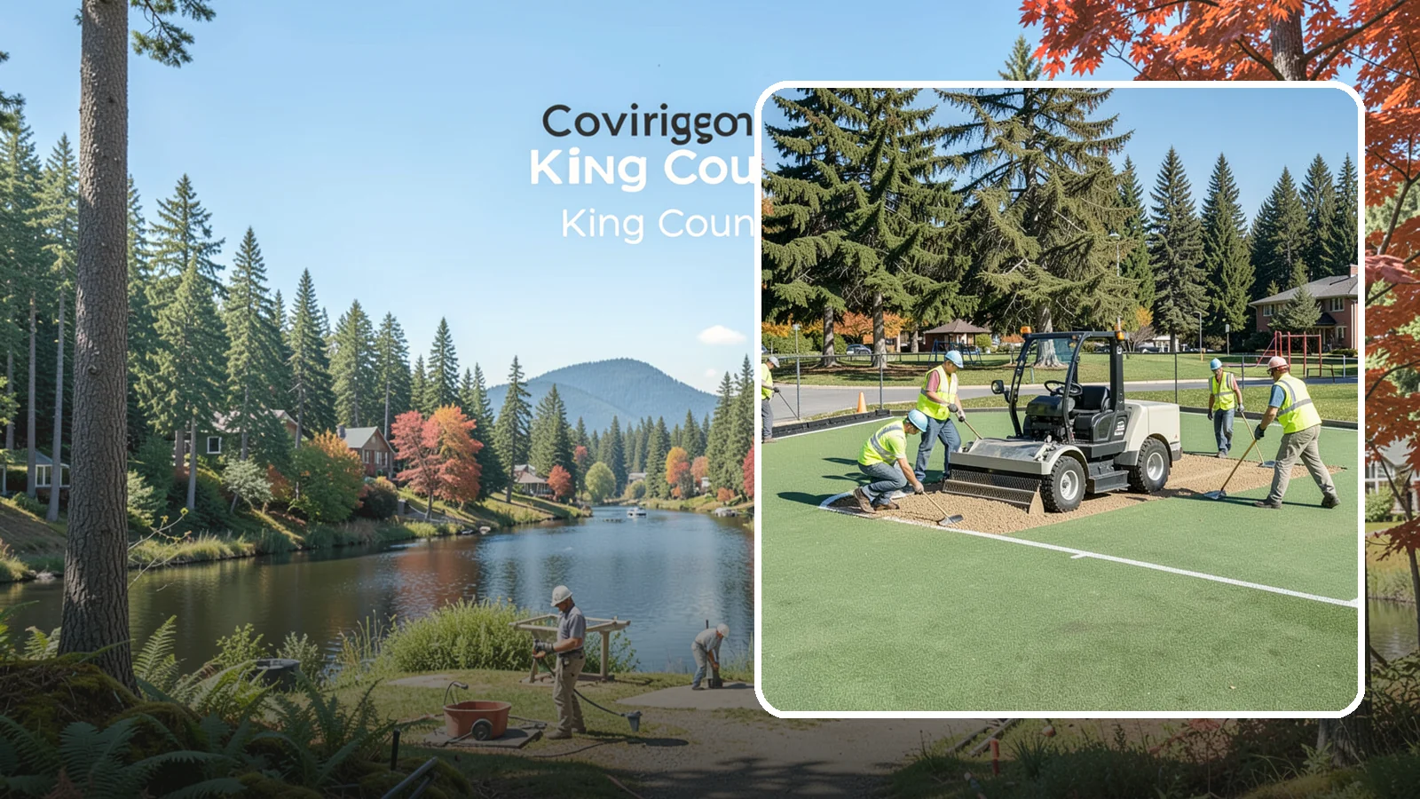 Field Laser Grading in Covington, King County, WA - Precision laser grading that reestablishes engineered slopes for positive drainage and level play.
