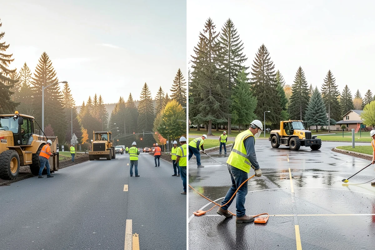 Field Laser Grading in DuPont, Pierce County, WA - Topographic survey of the existing field surface