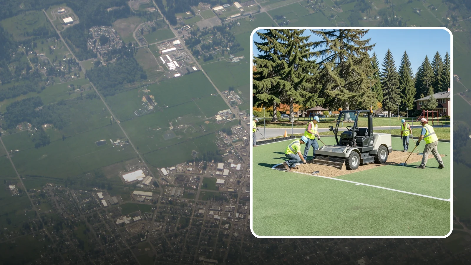 Field Laser Grading in Enumclaw, King County, WA - Precision laser grading that reestablishes engineered slopes for positive drainage and level play.
