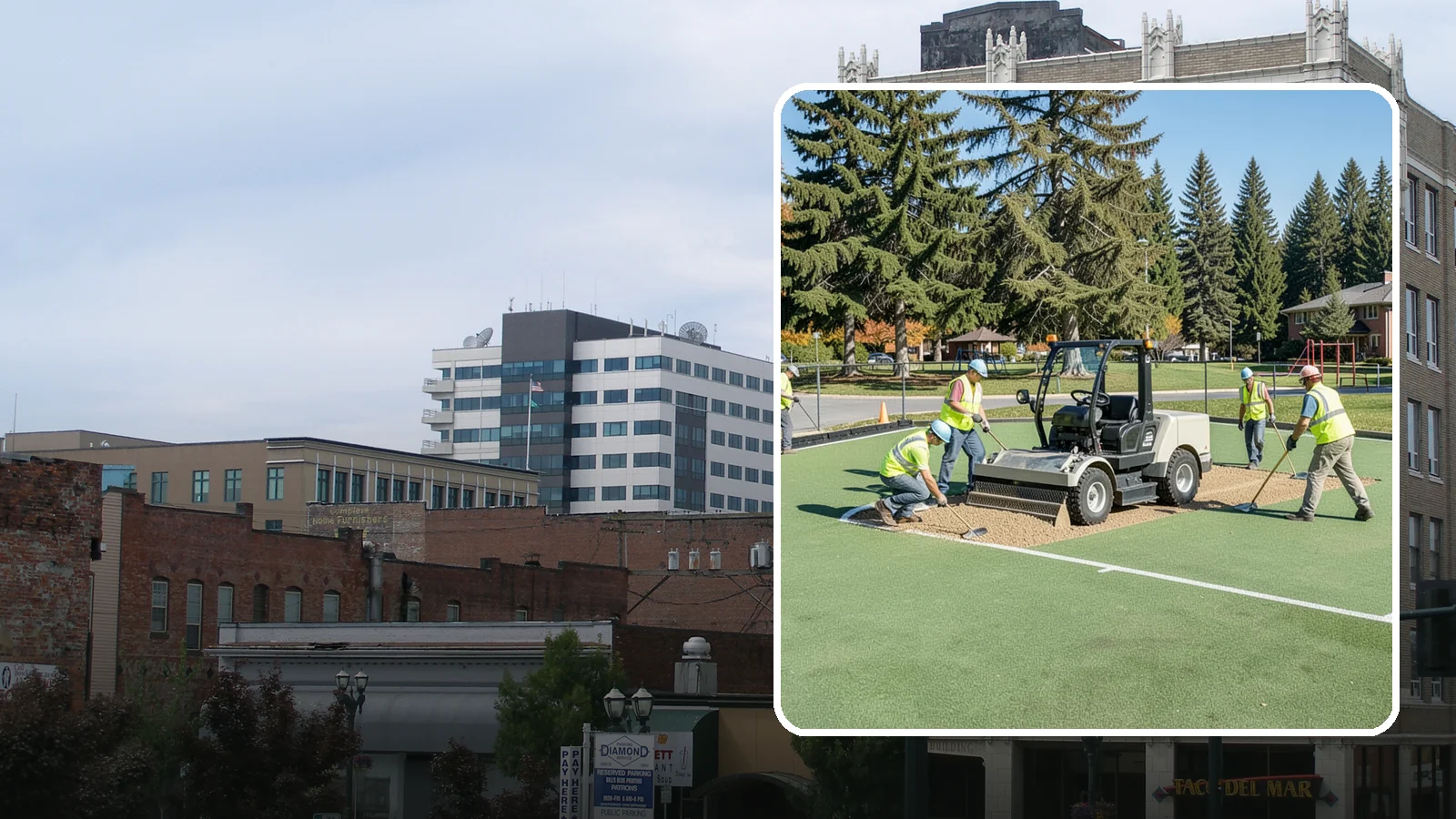 Field Laser Grading in Everett, Snohomish County, WA - Precision laser grading that reestablishes engineered slopes for positive drainage and level play.
