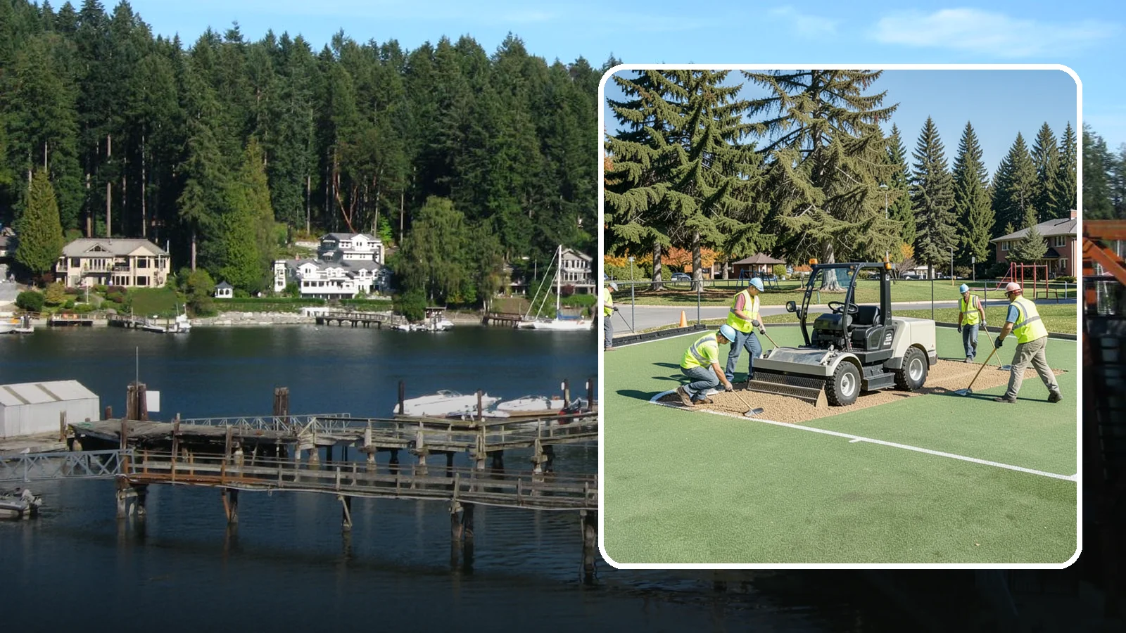 Field Laser Grading in Gig Harbor, Pierce County, WA - Precision laser grading that reestablishes engineered slopes for positive drainage and level play.