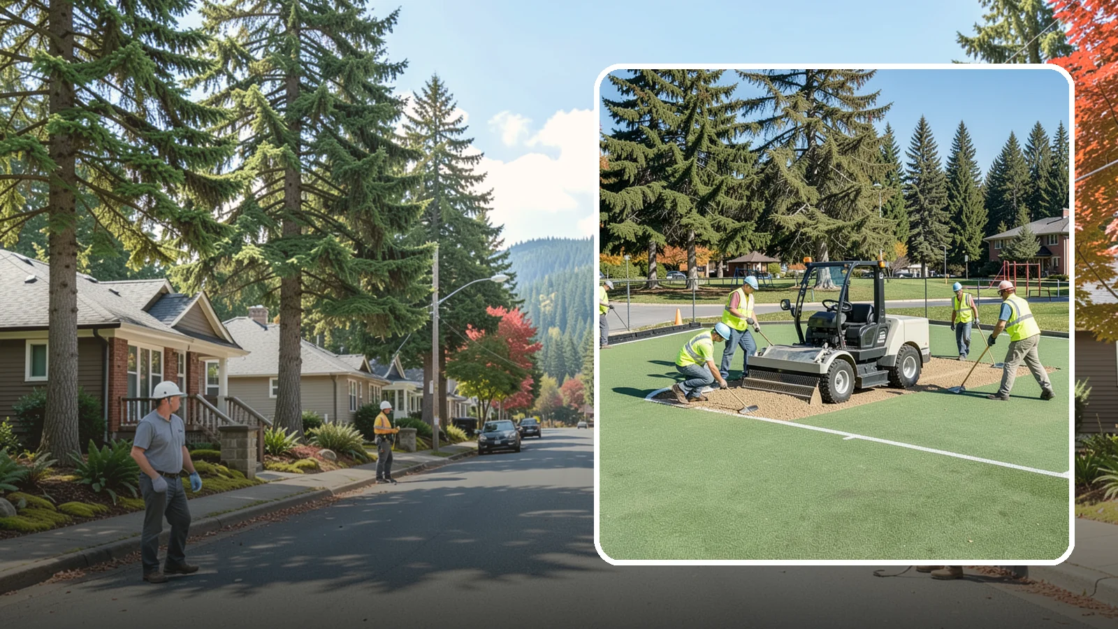 Field Laser Grading in Hunts Point, King County, WA - Precision laser grading that reestablishes engineered slopes for positive drainage and level play.