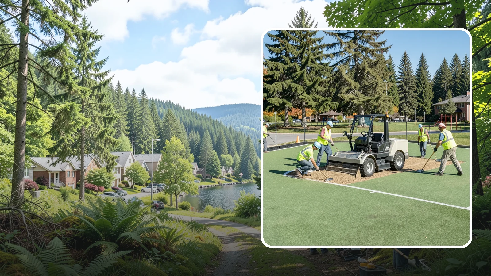 Field Laser Grading in Lake Forest Park, King County, WA - Precision laser grading that reestablishes engineered slopes for positive drainage and level play.