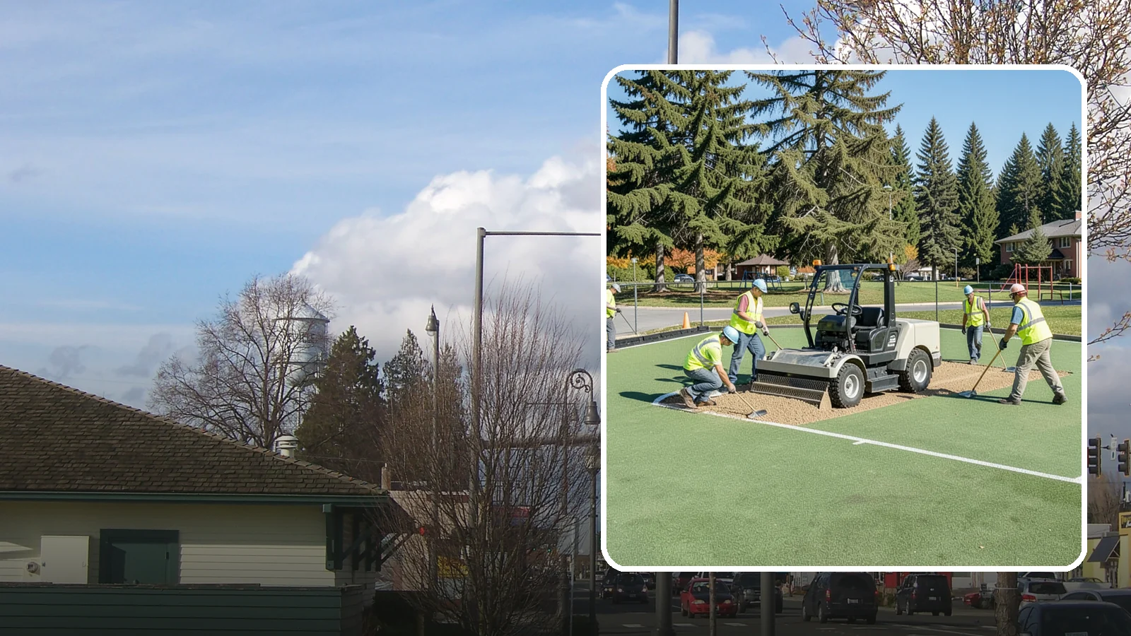 Field Laser Grading in Marysville, Snohomish County, WA - Precision laser grading that reestablishes engineered slopes for positive drainage and level play.