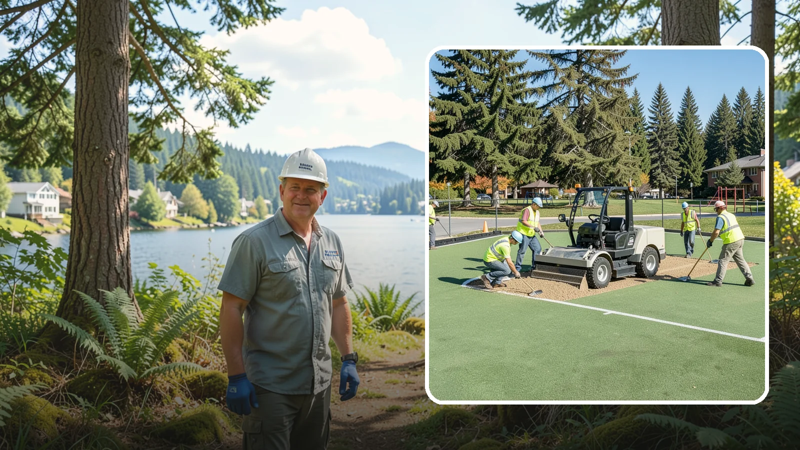 Field Laser Grading in Milton, King County, WA - Precision laser grading that reestablishes engineered slopes for positive drainage and level play.