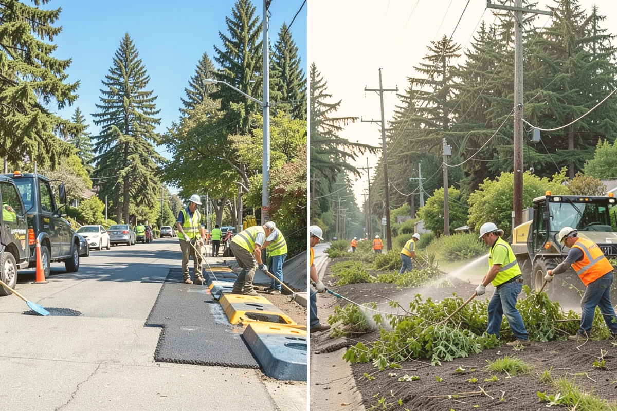 Field Laser Grading in Milton, King County, WA - Topographic survey of the existing field surface
