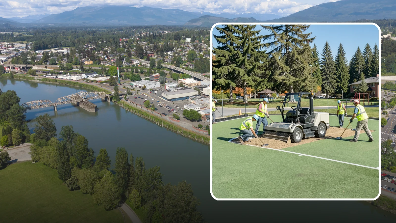 Field Laser Grading in Mount Vernon, Skagit County, WA - Precision laser grading that reestablishes engineered slopes for positive drainage and level play.