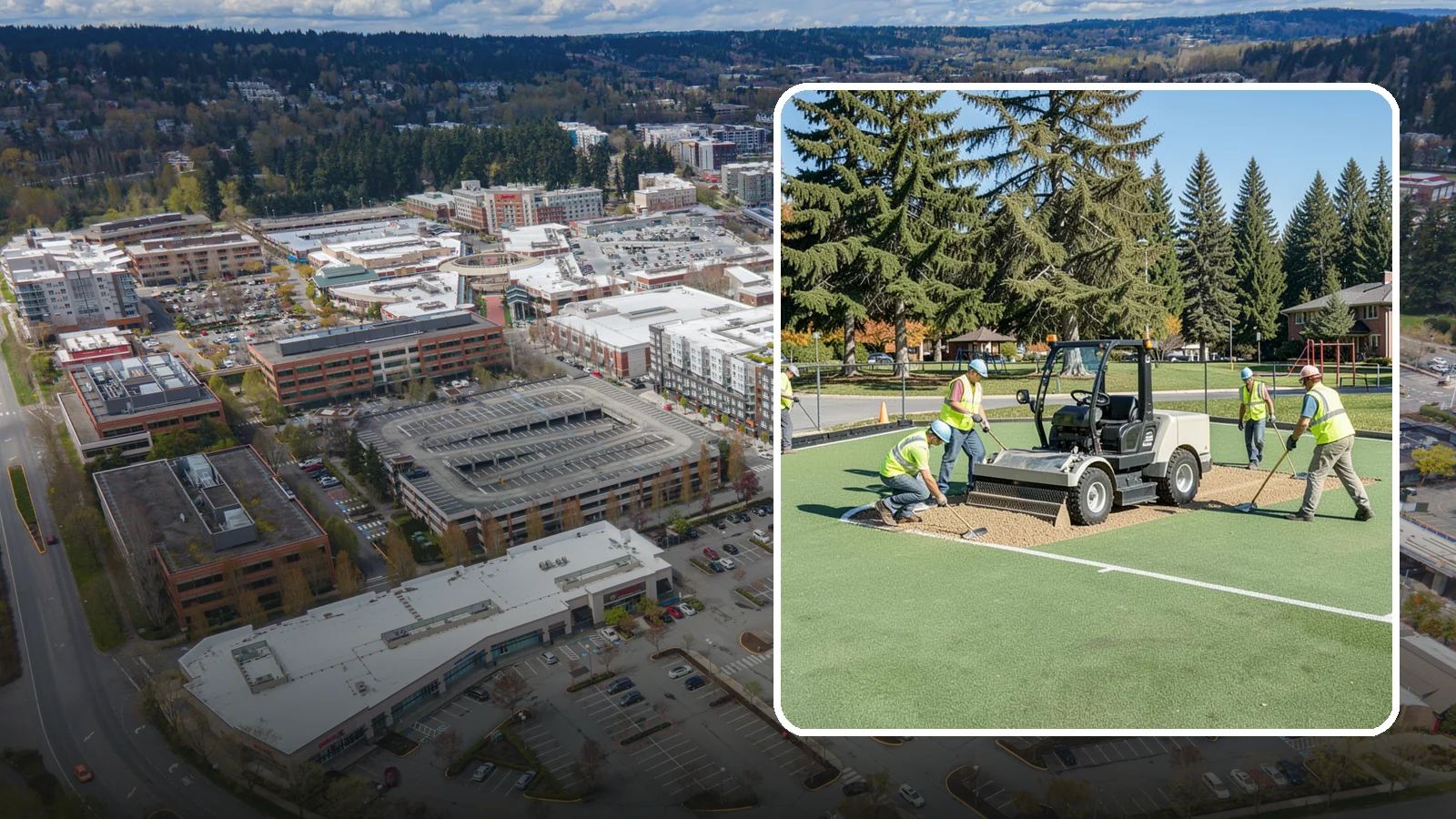 Field Laser Grading in Redmond, King County, WA - Precision laser grading that reestablishes engineered slopes for positive drainage and level play.