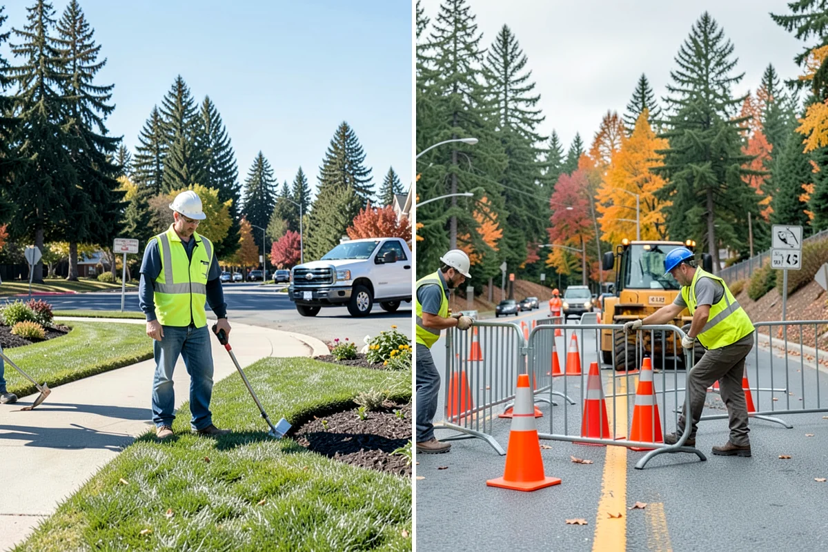 Field Laser Grading in Shoreline, King County, WA - Topographic survey of the existing field surface