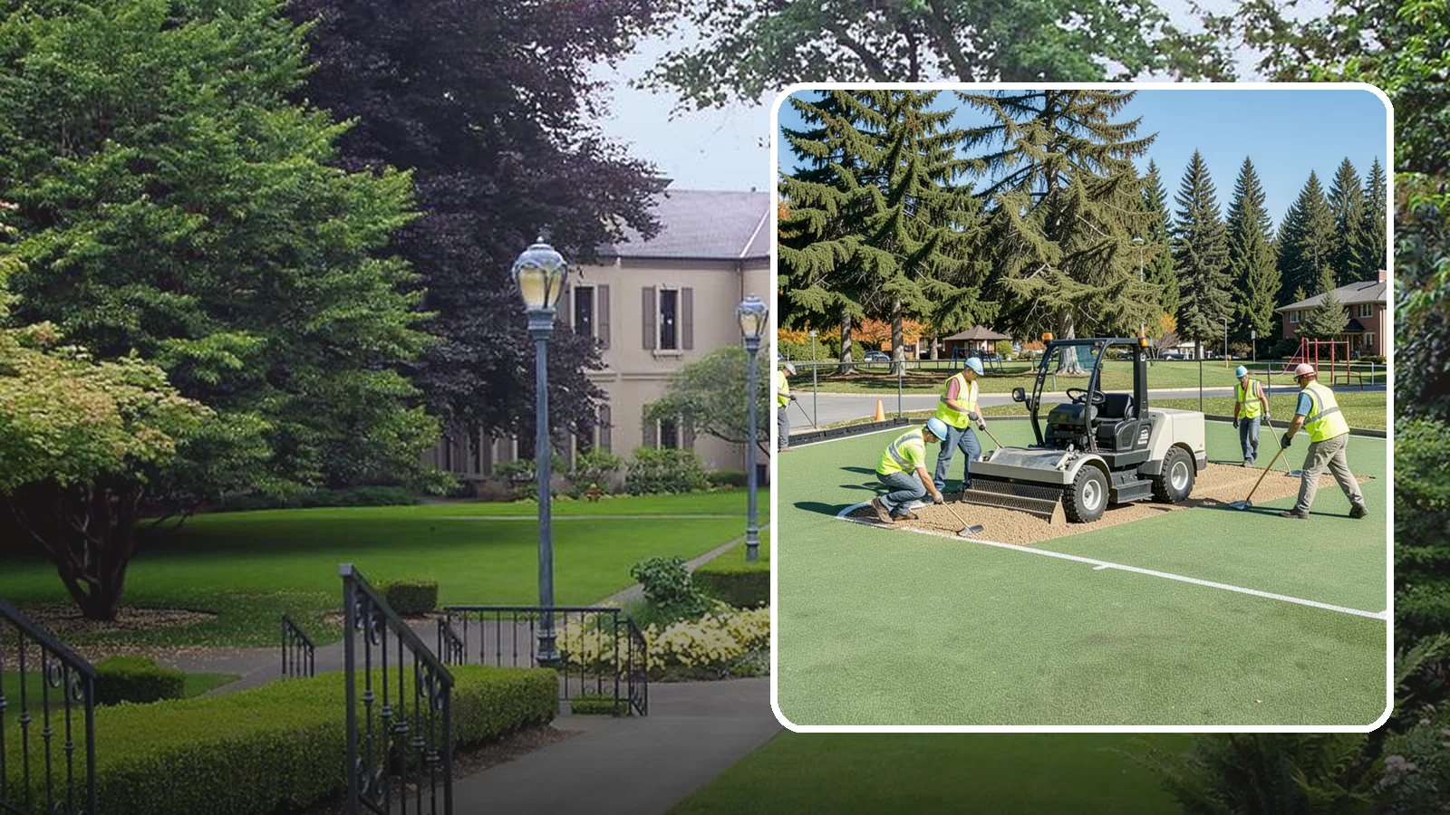 Field Laser Grading in Woodinville, King County, WA - Precision laser grading that reestablishes engineered slopes for positive drainage and level play.