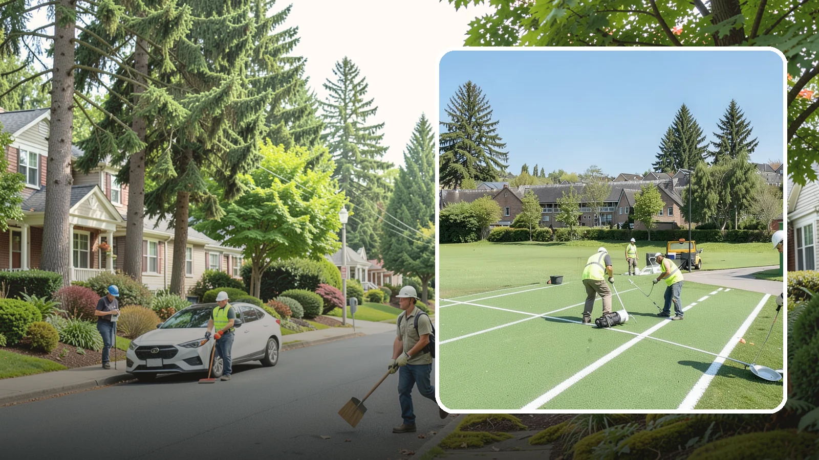 Field Line Marking in Beaux Arts Village, King County, WA - Accurate, sport-specific field striping and painting to regulation dimensions for public play.