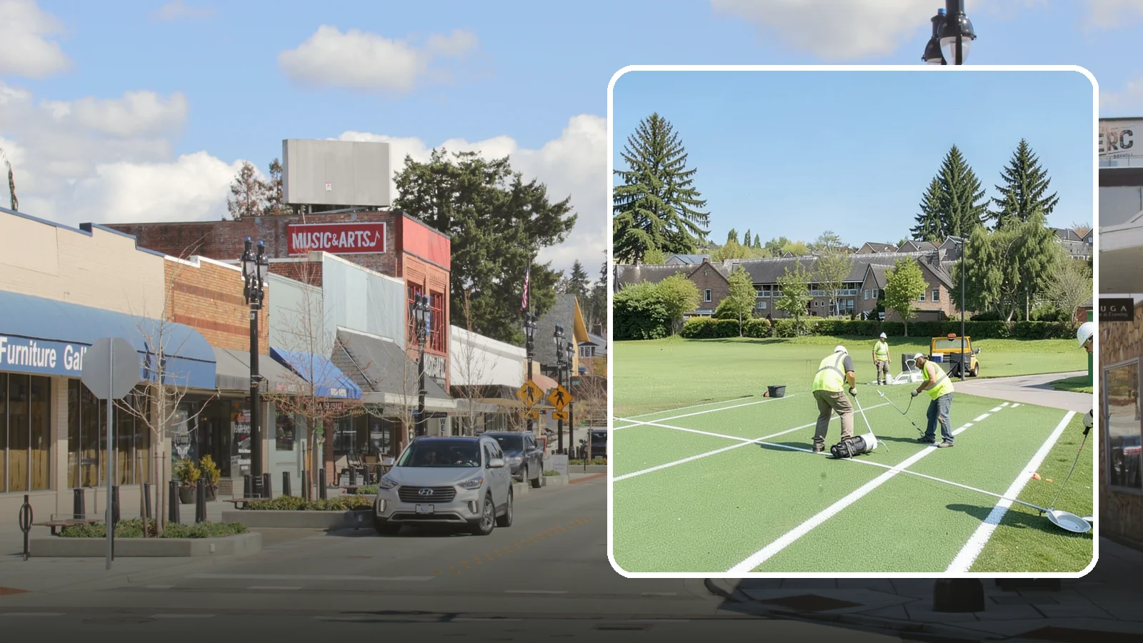 Field Line Marking in Bothell, King County, WA - Accurate, sport-specific field striping and painting to regulation dimensions for public play.