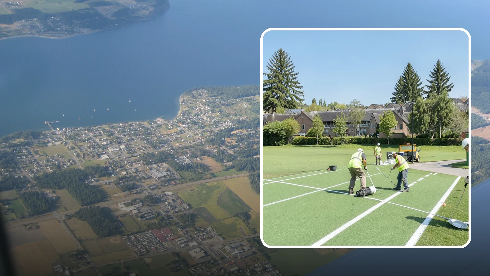 Field Line Marking in Coupeville, Island County, WA - Accurate, sport-specific field striping and painting to regulation dimensions for public play.