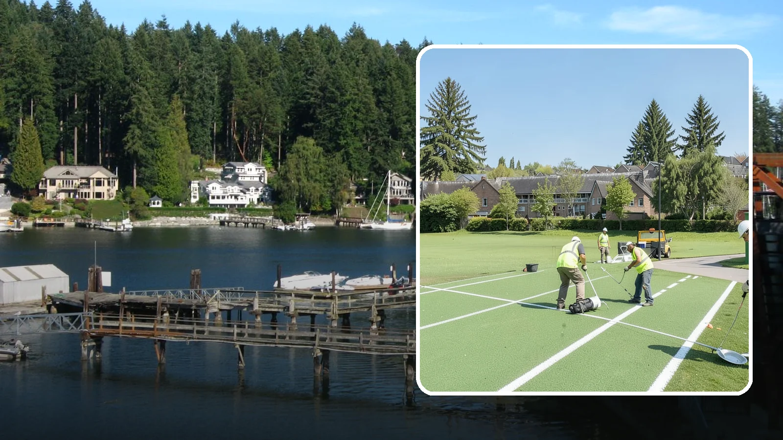 Field Line Marking in Gig Harbor, Pierce County, WA - Accurate, sport-specific field striping and painting to regulation dimensions for public play.