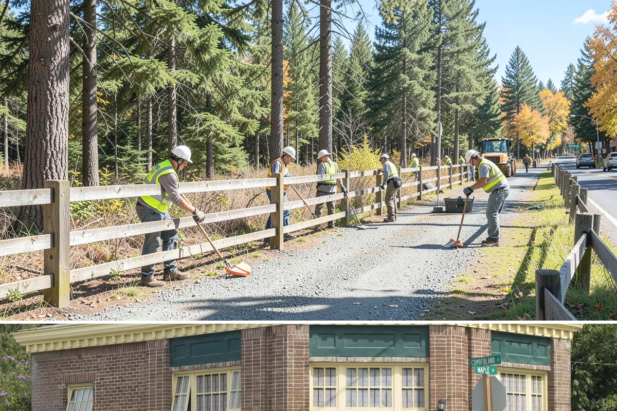 Field Line Marking in Hamilton, Skagit County, WA - Base layouts are set in early spring before the season, with re-marks recurring through the active play months.