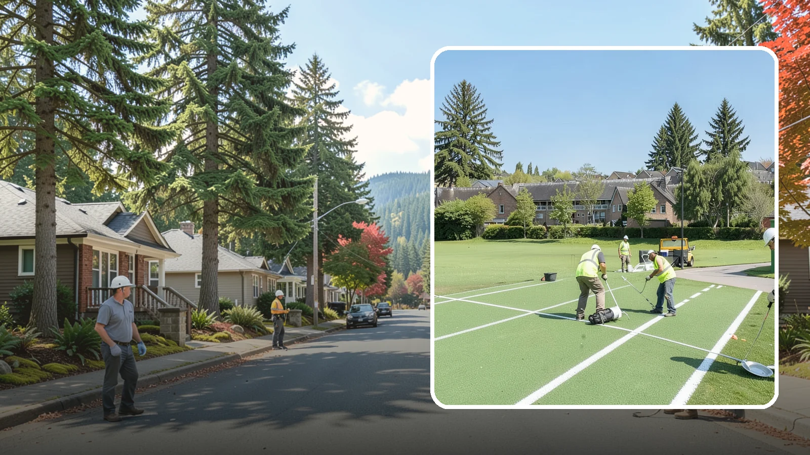 Field Line Marking in Hunts Point, King County, WA - Accurate, sport-specific field striping and painting to regulation dimensions for public play.