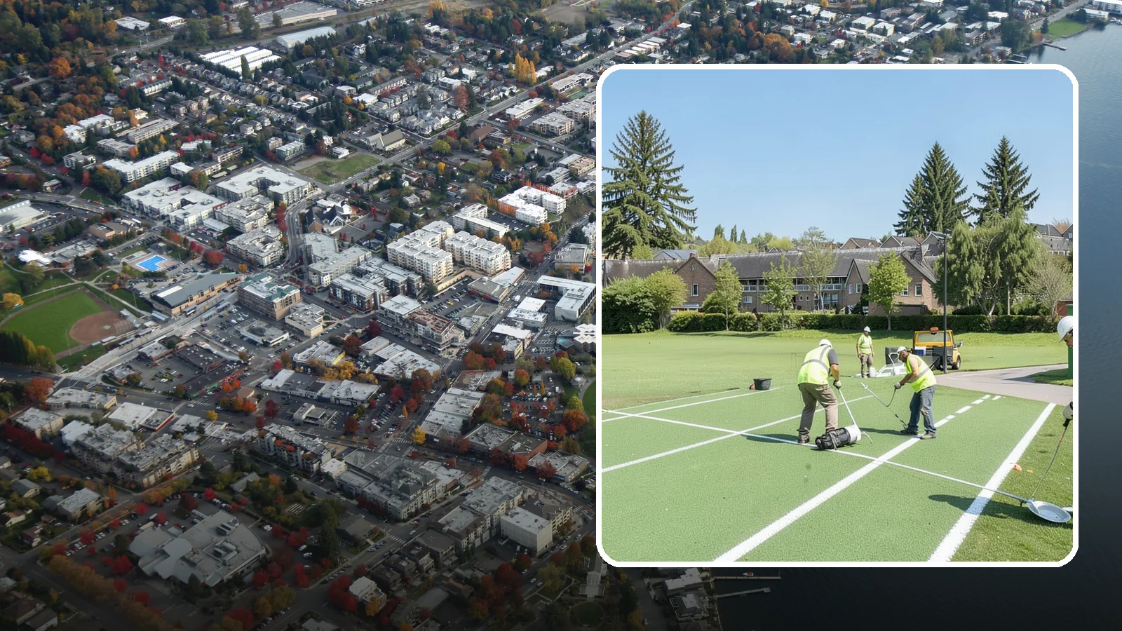 Field Line Marking in Kirkland, King County, WA - Accurate, sport-specific field striping and painting to regulation dimensions for public play.