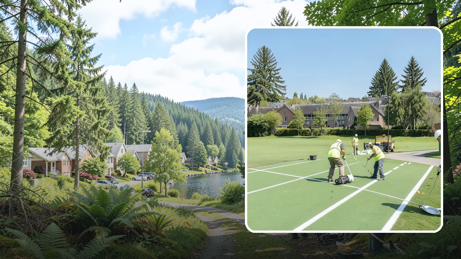 Field Line Marking in Lake Forest Park, King County, WA - Accurate, sport-specific field striping and painting to regulation dimensions for public play.