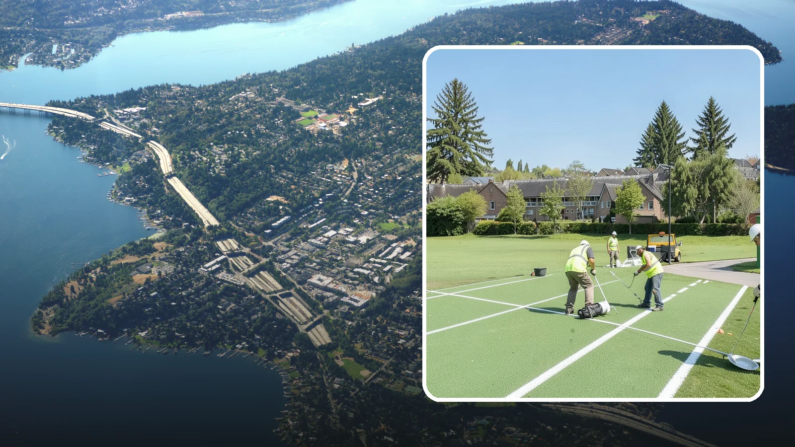 Field Line Marking in Mercer Island, King County, WA - Accurate, sport-specific field striping and painting to regulation dimensions for public play.