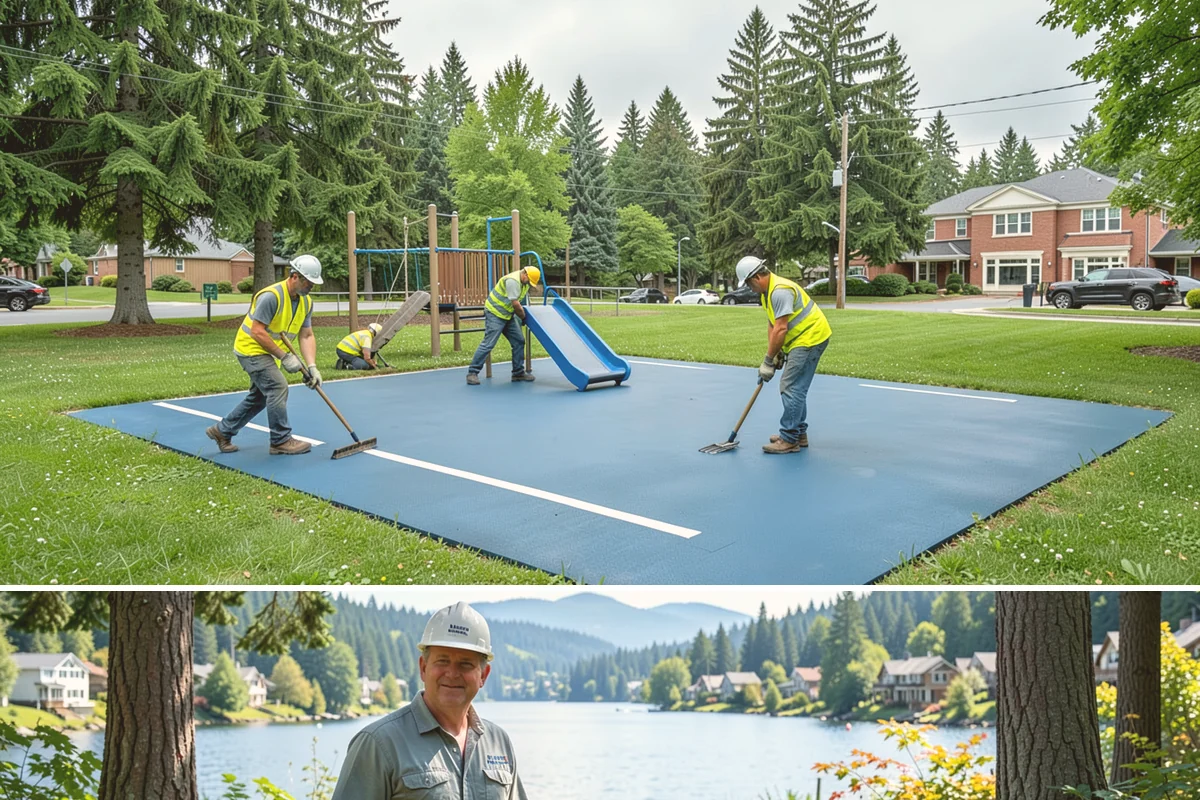 Field Line Marking in Milton, King County, WA - Base layouts are set in early spring before the season, with re-marks recurring through the active play months.