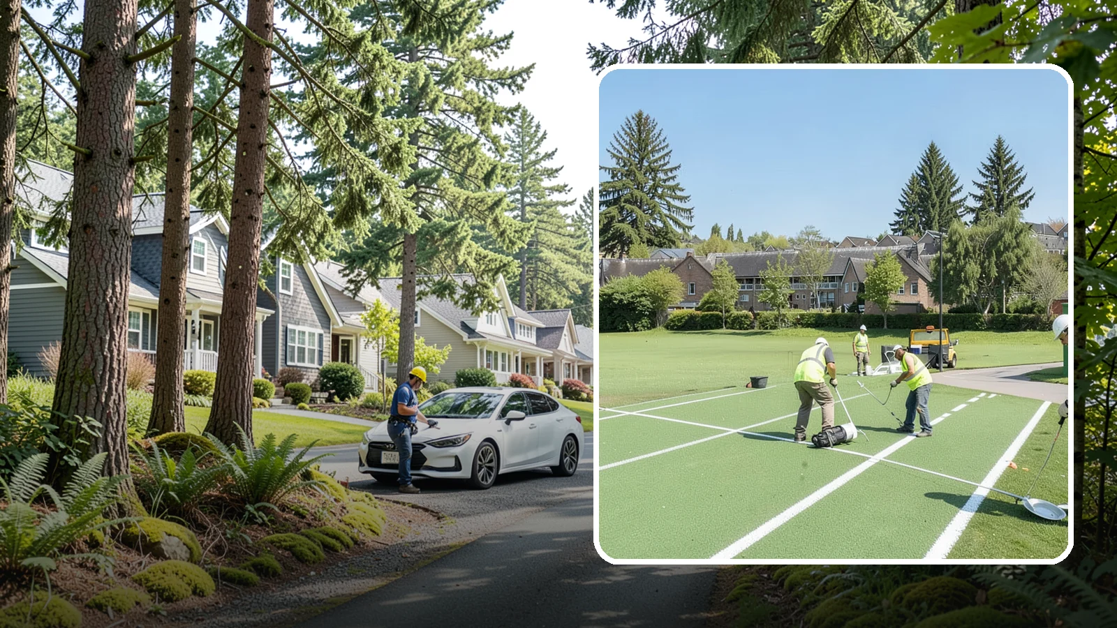 Field Line Marking in Normandy Park, King County, WA - Accurate, sport-specific field striping and painting to regulation dimensions for public play.