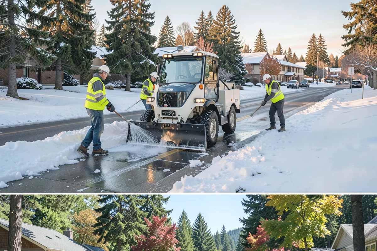 Field Line Marking in Orting, Pierce County, WA - Base layouts are set in early spring before the season, with re-marks recurring through the active play months.