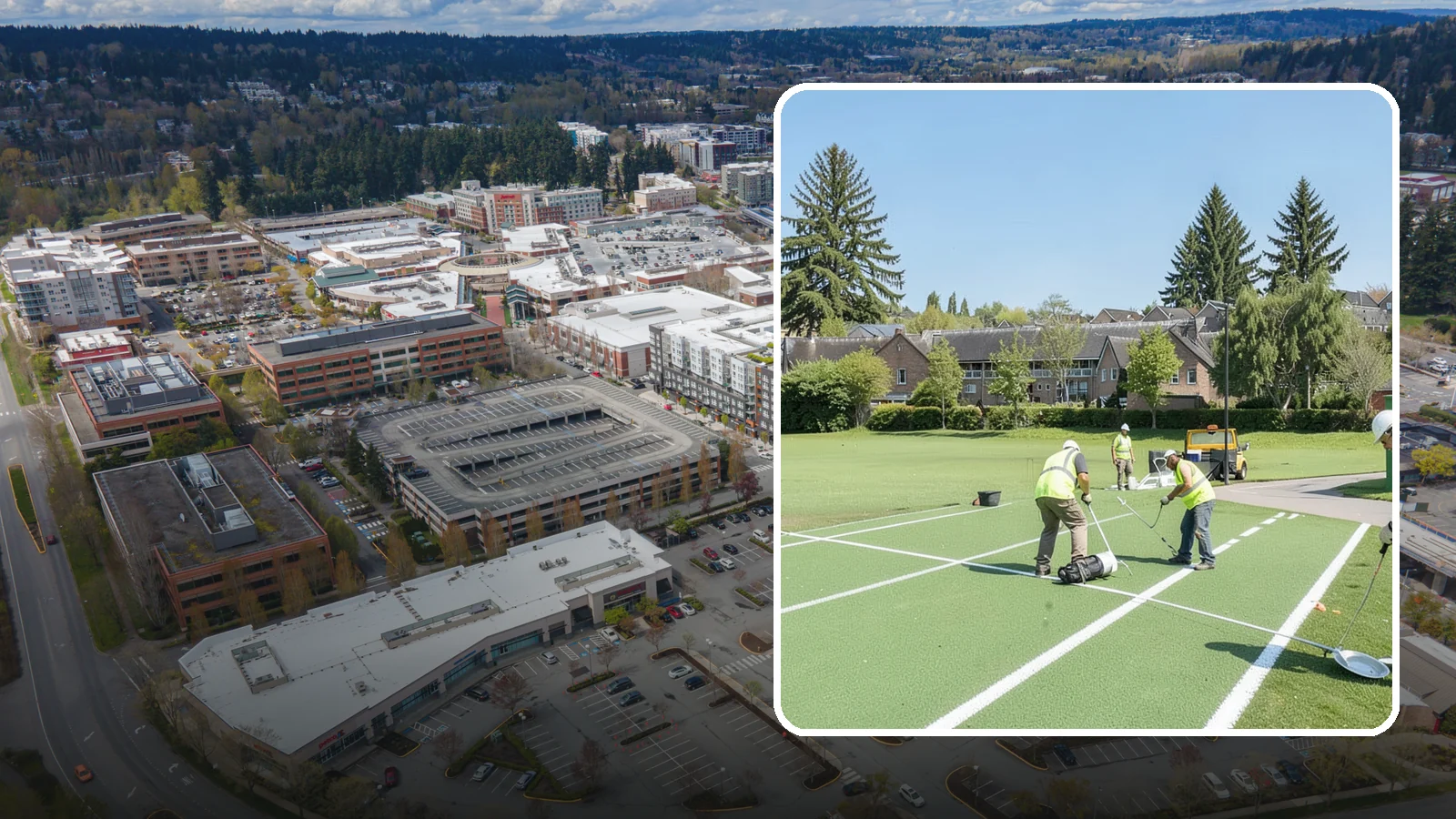 Field Line Marking in Redmond, King County, WA - Accurate, sport-specific field striping and painting to regulation dimensions for public play.