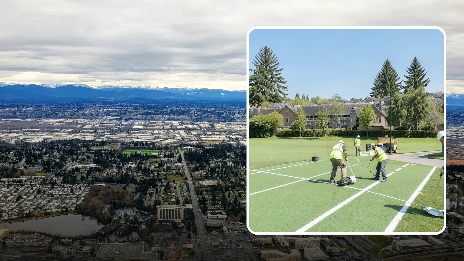 Field Line Marking in SeaTac, King County, WA - Accurate, sport-specific field striping and painting to regulation dimensions for public play.