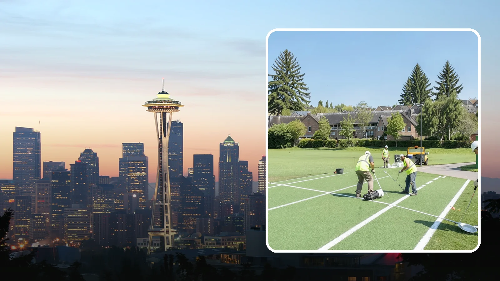 Field Line Marking in Seattle, King County, WA - Accurate, sport-specific field striping and painting to regulation dimensions for public play.