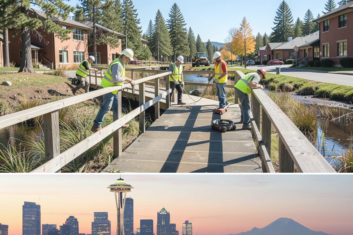 Field Line Marking in Seattle, King County, WA - Base layouts are set in early spring before the season, with re-marks recurring through the active play months.