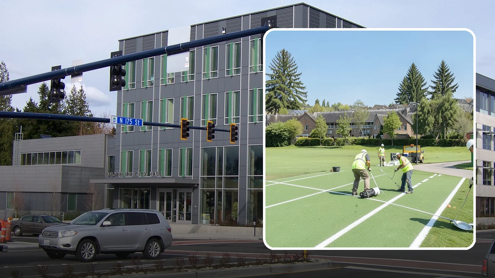 Field Line Marking in Shoreline, King County, WA - Accurate, sport-specific field striping and painting to regulation dimensions for public play.
