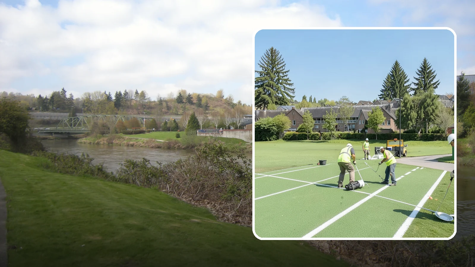 Field Line Marking in Tukwila, King County, WA - Accurate, sport-specific field striping and painting to regulation dimensions for public play.