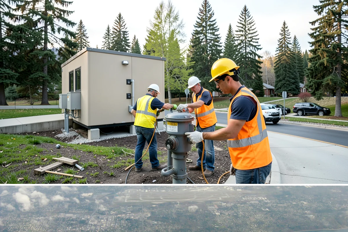 Fire District Grounds Maintenance in Burien, King County, WA - Vegetation clearance for defensible space and sight lines is most critical from May through the summer fire season.