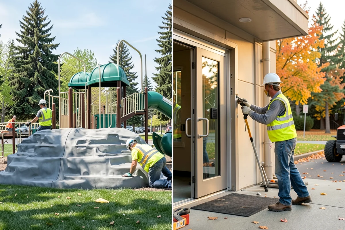 Fire District Grounds Maintenance in Clyde Hill, King County, WA - Coordinate with the district on station access and response constraints