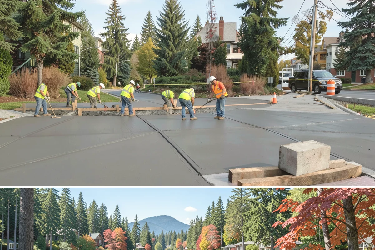 Fire District Grounds Maintenance in Covington, King County, WA - Vegetation clearance for defensible space and sight lines is most critical from May through the summer fire season.