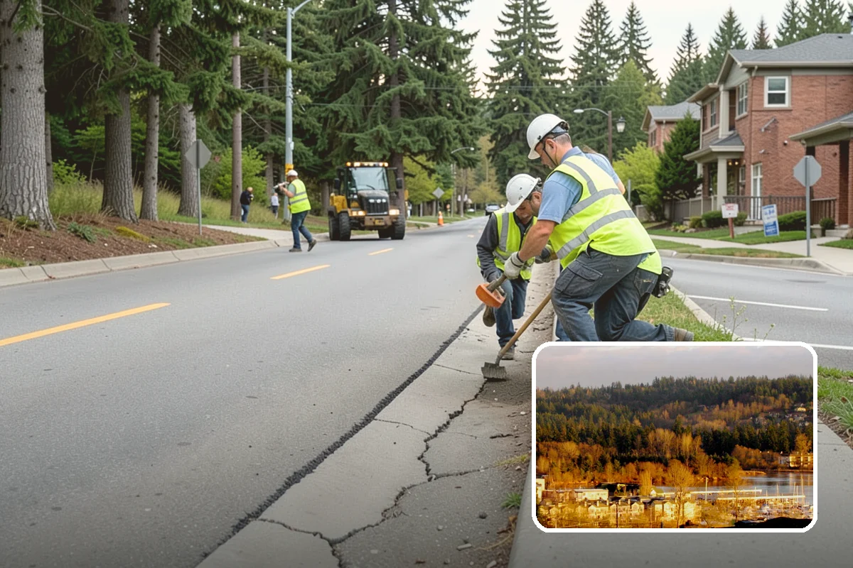 Fire District Grounds Maintenance in Kenmore, King County, WA - Apparatus aprons and access lanes kept clear at all times
