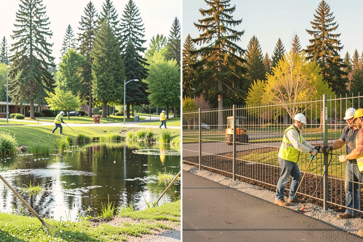Fire District Grounds Maintenance in Kent, King County, WA - Coordinate with the district on station access and response constraints