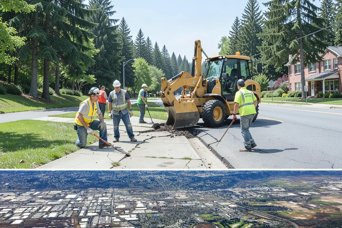 Fire District Grounds Maintenance in Kent, King County, WA - Vegetation clearance for defensible space and sight lines is most critical from May through the summer fire season.