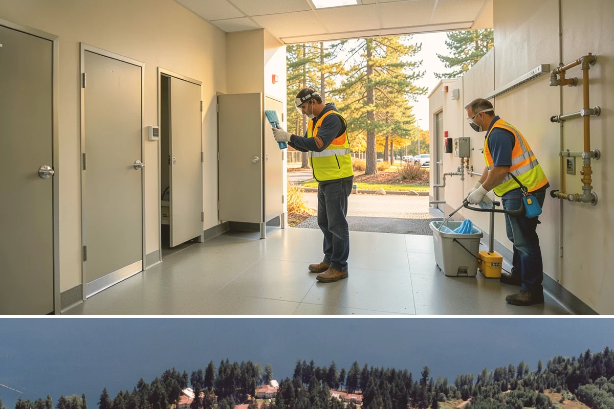 Fire District Grounds Maintenance in Lakewood, Pierce County, WA - Vegetation clearance for defensible space and sight lines is most critical from May through the summer fire season.